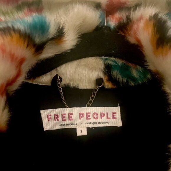 Free People Carmella Aztec Fur Coat - Picture 5 of 5